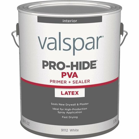 VALSPAR Pro-Hide PVA Interior Latex Drywall Primer, White, 1 Gal. 028.0091112.007